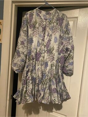 Premier Amour Lavender Floral Blouse